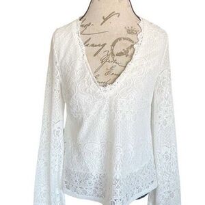 4SI3NNA White Lace Blouse